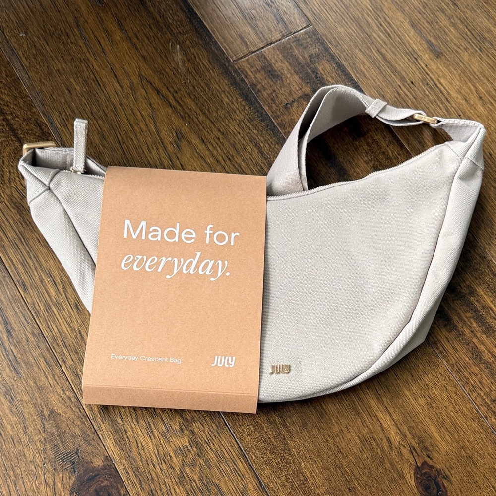 July Crescent Bag in Cream